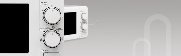 BIAŁA KUCHENKA MIKROFALOWA MIKROFALÓWKA MIKROFALA UD TIMER 700W 20l LITRÓW zdjęcie 10