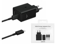 Ładowarka sieciowa Samsung EP-T5020XBE 2x USB typ C 50W +25W + kabel C-C
