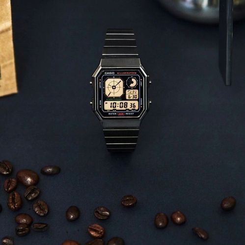 ZEGAREK CASIO A130WEGG-1AEF VINTAGE CYFROWY ZEGAREK ANALOGOWY 34mm +BOX na Arena.pl