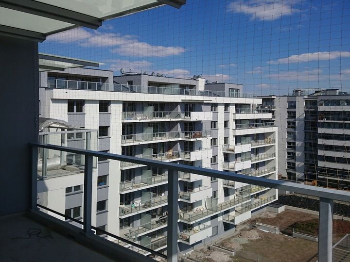 ZESTAW SIATKA NA BALKON 6x3m NA GOŁĘBIE PRZECIW PTAKOM MONTAŻ BEZ WIERCENIA zdjęcie 8
