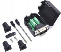 ADAPTER MĘSKI DB9 RS232 REDUKTOR KONWERTER NA KABEL D-SUB ROZBIERALNY