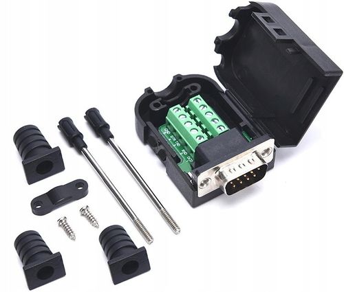 ADAPTER MĘSKI DB9 RS232 REDUKTOR KONWERTER NA KABEL D-SUB ROZBIERALNY na Arena.pl