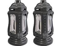 ZNICZ ZNICZE LAMPION NA GRÓB ZESTAW 2 SZTUKI FLM CZARNA +WKŁAD