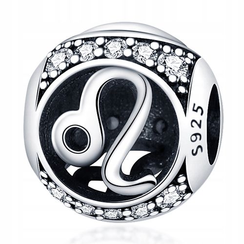 Zawieszka SREBRO 925 Charms Znak Zodiaku Lew na Arena.pl