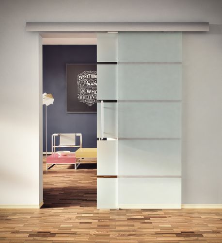 Drzwi szklane przesuwne design-lux wzór pasy 1.1/ pasy 1.3 na Arena.pl