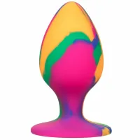 calexotics cheeky medium tie dye - silikonowa zatyczka z przyssawką 9 cm