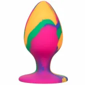 calexotics cheeky medium tie dye - silikonowa zatyczka z przyssawką 9 cm