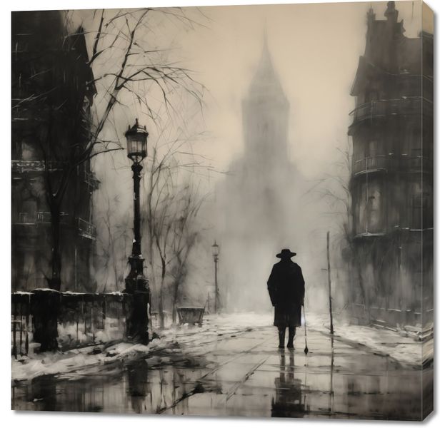 Obraz 100x100cm Mgła nad Londynem zdjęcie 1