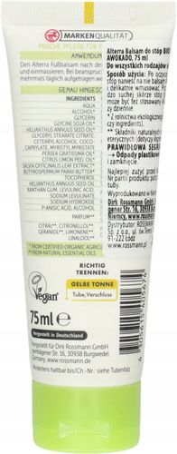 ALTERRA BALSAM DO STÓP BIO OLEJ AWOKADO 75 ML na Arena.pl