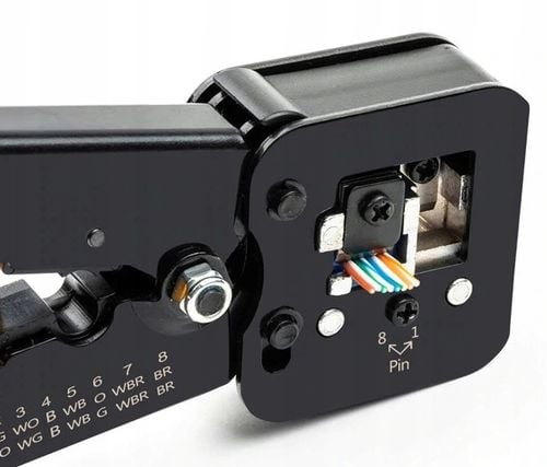 Zaciskarka 6P 8P wtyków przelotowych RJ45 PRASKA na Arena.pl