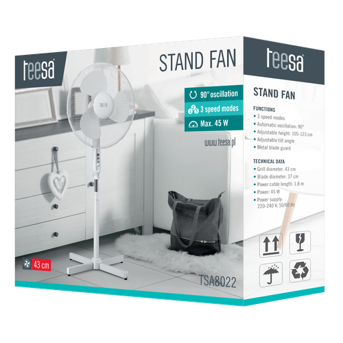 Wentylator Stojący Teesa na Arena.pl