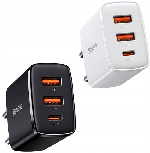 Baseus Ładowarka Sieciowa Usb Usb-C Qc 3.0 Pd 30W na Arena.pl