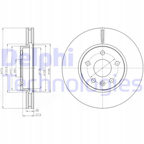 TARCZA HAM PRZOD 276X26 V na Arena.pl