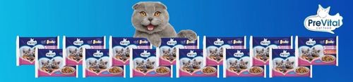 Karma dla kota mokra PreVital Junior Mix 52 saszetek x 100g na Arena.pl