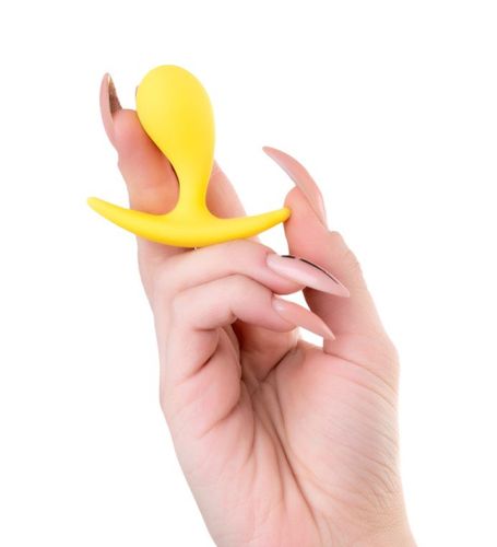 Żółty mini plug analny na Arena.pl