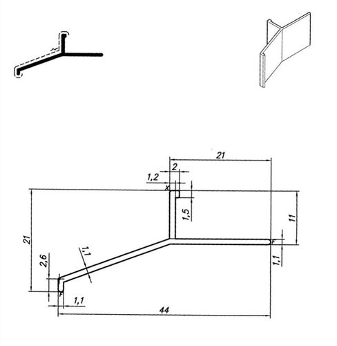 Profil aluminiowy balkonowy okapnikowy 44mm 2,5 m brąz lakierowany na Arena.pl