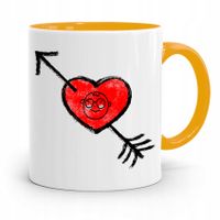 Kubek Żółty Prezent Dla Syna Dziecka Love Z Nadrukiem Ze Zdjęciem