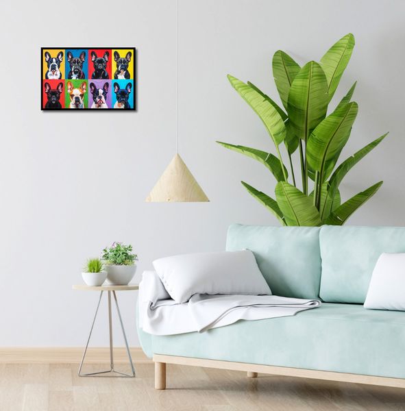 Plakat 45x30cm Buldogi Francuskie zdjęcie 4