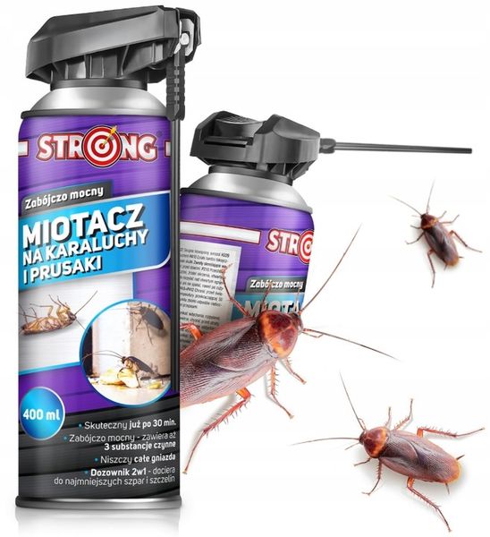 MIOTACZ NA KARALUCHY ŚRODEK NA KARALUCHY AEROZOL Z RURKĄ STRONG 400 ML zdjęcie 1