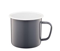 Kubek emaliowany z uchem ROBERTO 0,5 litra 500 ml 9 cm szary
