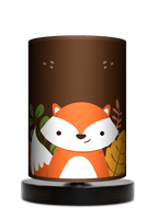 Lampa stołowa - drewniana mała - Lis