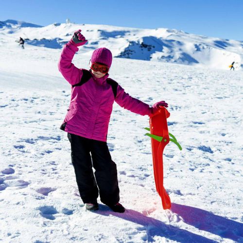 PLASTIKOWE SANKI ŚLIZGI Z HAMULCEM HORNET CZERWONY na Arena.pl