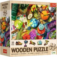 Trefl Puzzle drewniane 501 el. Kolorowe koktajle