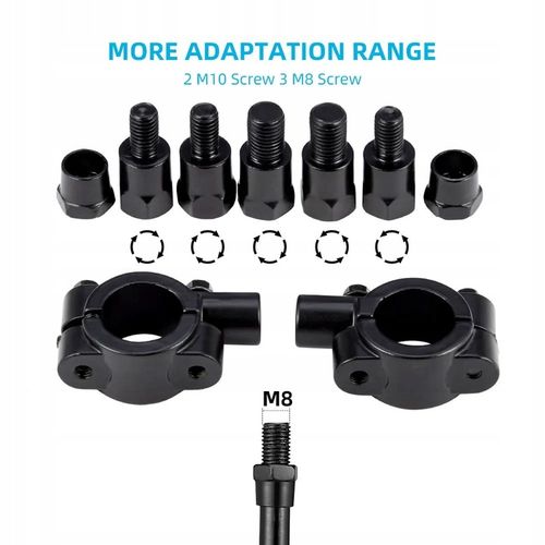 LUSTERKA DO SKUTERA MOTOCYKLA QUADA ATV UNIWERSALNE M8 M10 OBEJMY REDUKCJE na Arena.pl