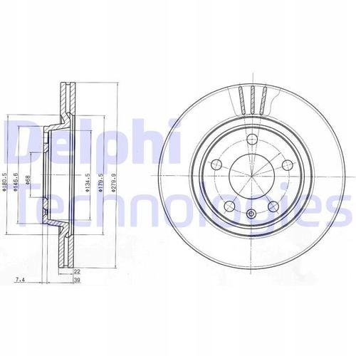 TARCZA HAM PRZOD 280X22 V na Arena.pl