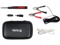 YATO ZESTAW PRZENOŚNA LUTOWNICA CYFROWA GROTOWA 65W GROT T12 USB ADAPTERY