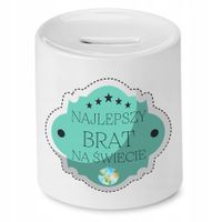 Skarbonka Dla Brata Najlepszy Na Świecie Prezent Z Nadrukiem Ze Zdjęciem