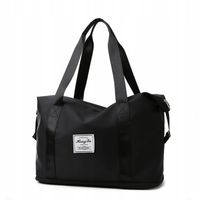 Duża Torba Lotnicza Do Samolotu Podręczny Bagaż Fitness Wodoodporna Czarna