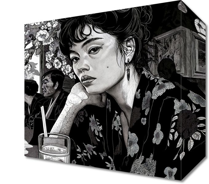 Obraz 20x20cm Czarne Kimono zdjęcie 1