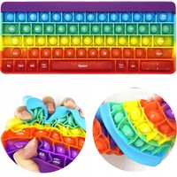 ZABAWKA SENSORYCZNA KLAWIATURA RAINBOW