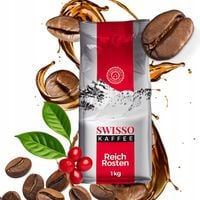 Kawa Ziarnista 100% Arabica 1kg - Swisso Kaffee - Aromatyczna -