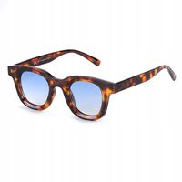 OKULARY PRZECIWSŁONECZNE Owalne Panterkowe Poliwęglan Unisex UV400 + Etui