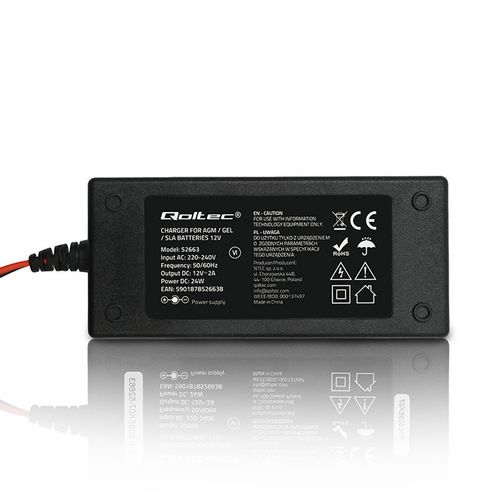 Qoltec Prostownik 12V 2A do AGM/GEL/STD na Arena.pl