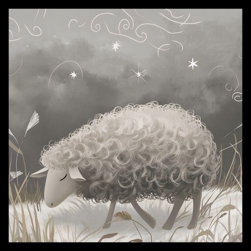 Plakat 40x40cm Bujna Owca na Arena.pl