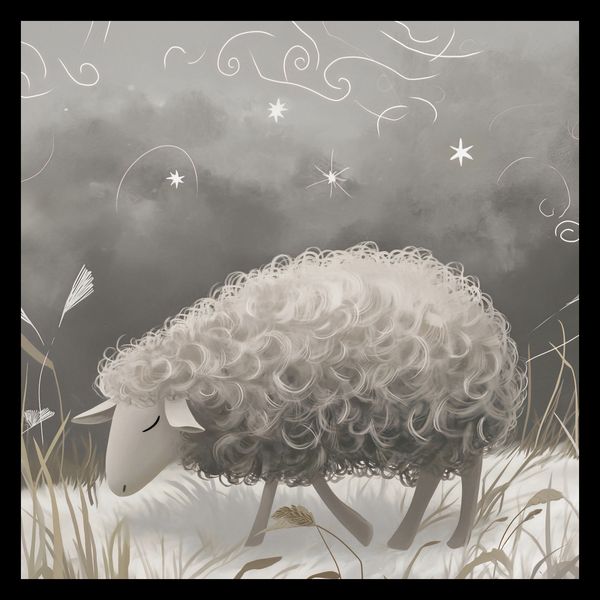 Plakat 40x40cm Bujna Owca zdjęcie 2