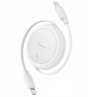 Kabel USB Baseus Free2Pull Mini USB-C do USB-C, 60W, 1, (biały)