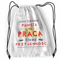 Plecak Dla Pianisty Sportowy Szkolny Worek Torba Z Nadrukiem Ze Zdjęciem