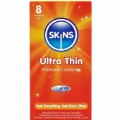 skins ultra thin premium - ultracienkie prezerwatywy 8 sztuk wanilia