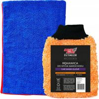 Ręcznik + Rękawica Zestaw do mycia osuszania auta