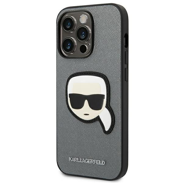 Etui Karl Lagerfeld do iPhone 14 Pro, Srebrny zdjęcie 2