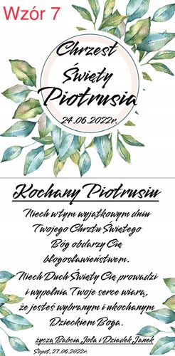 Pamiątka Chrztu Świętego pudełko na pieniądze na Arena.pl