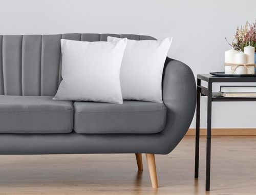 poduszka 40x40 cm antyalergiczna gładka mikrofibra biała silikon na Arena.pl