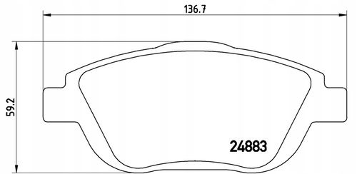 KLOCKI HAM PRZOD CITROEN C3 PICASSO 09- BREMBO na Arena.pl