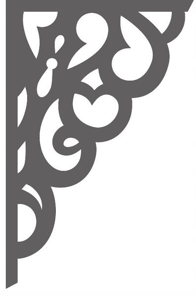 3. AŻUR NAROŻNY nowoczesna ozdoba firan okna DUŻA zdjęcie 1