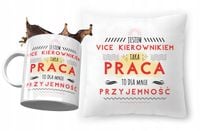 Zestaw Dla Vice Kierownika Poduszka + Kubek Z Nadrukiem Ze Zdjęciem