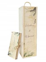 PUDEŁKO na pieniądze SKRZYNKA na wino GRAWER ŚLUB